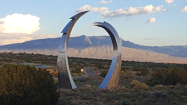 View of Sandia Mountains from Mariposa